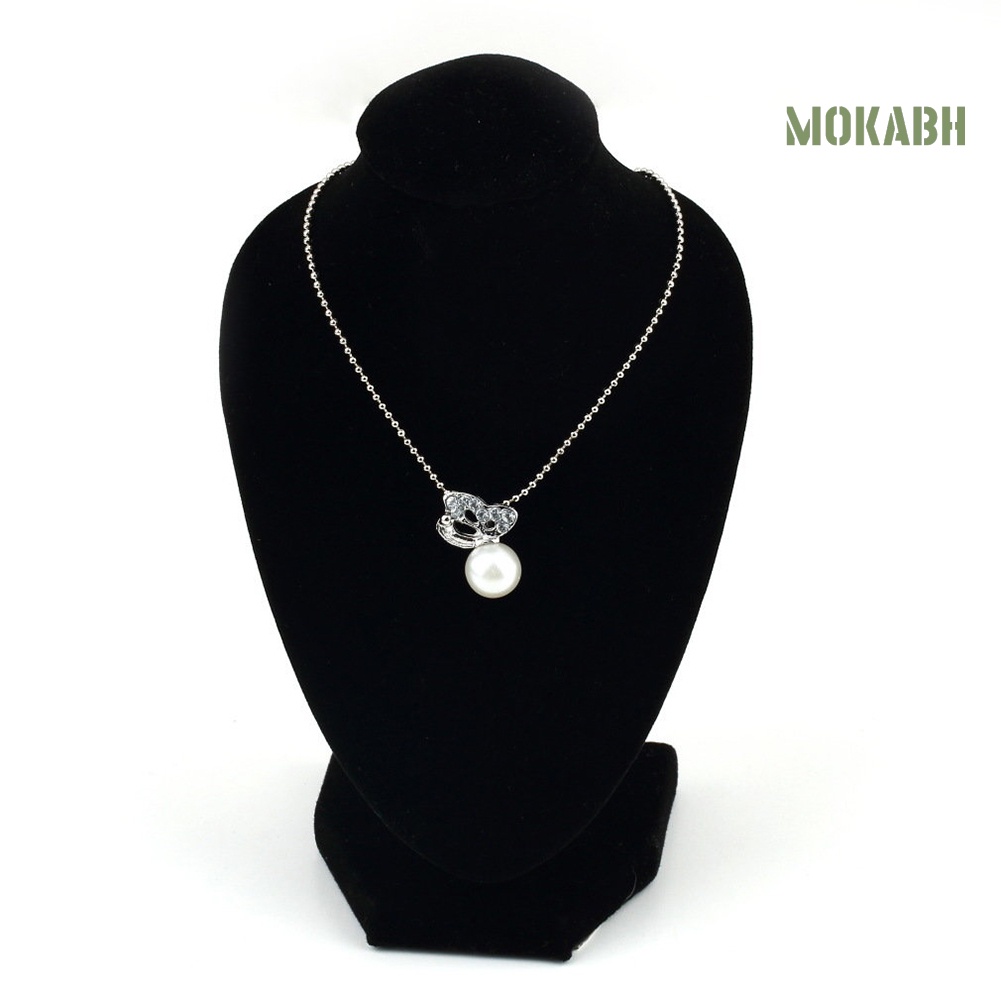 Giá Trưng Bày Vòng cổ / Trang Sức Hình Ma Nơ Canh Màu Đen Độc Đáo