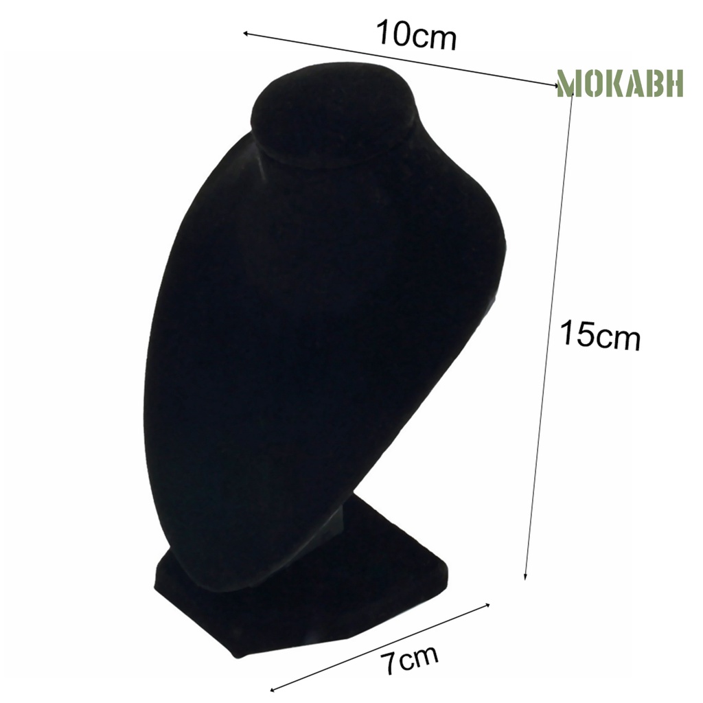 Giá Trưng Bày Vòng cổ / Trang Sức Hình Ma Nơ Canh Màu Đen Độc Đáo