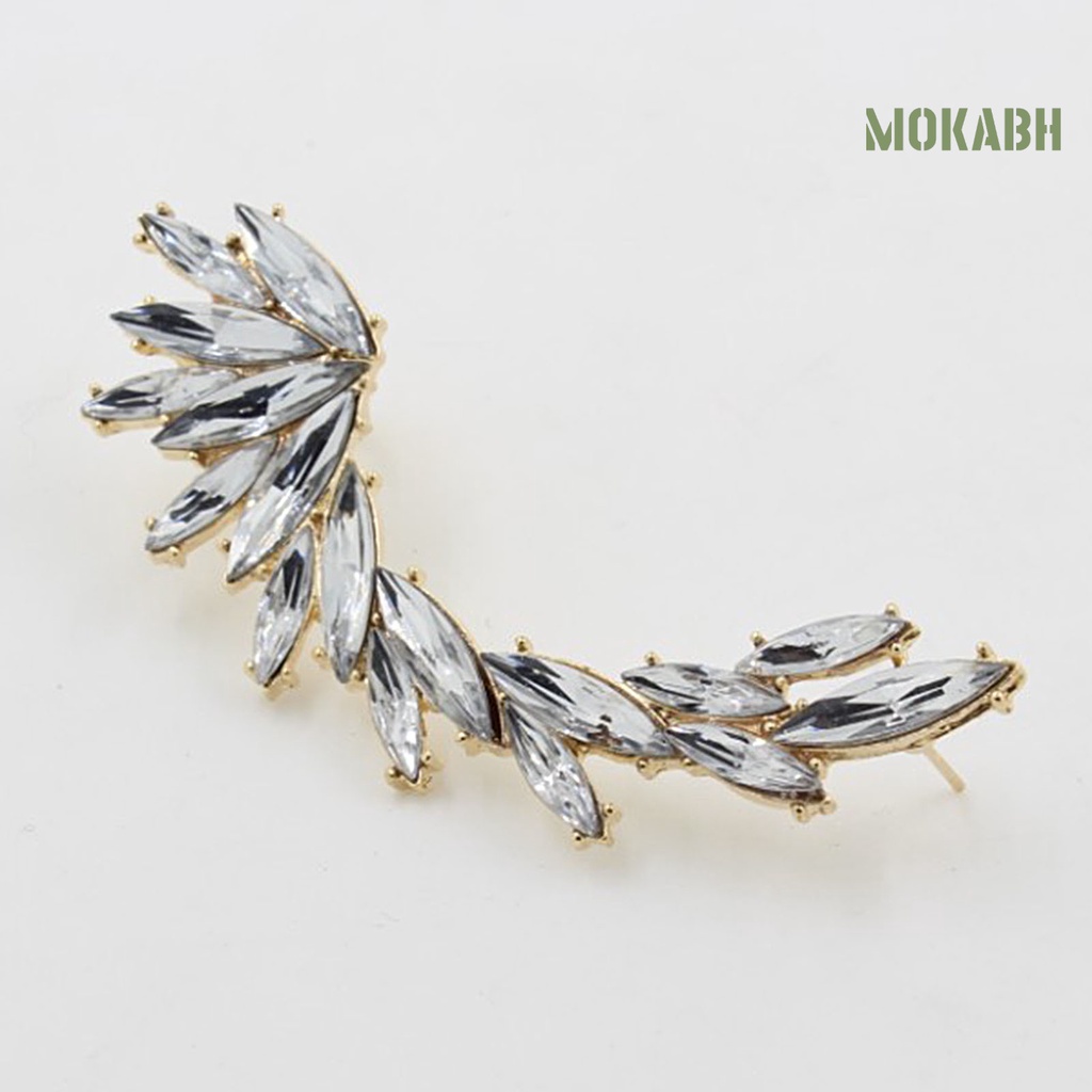 1 Cái Bông Tai Dạng Kẹp [mokabh] Trang Sức Lấp Lánh Trọng Lượng Nhẹ Làm Quà Tặng