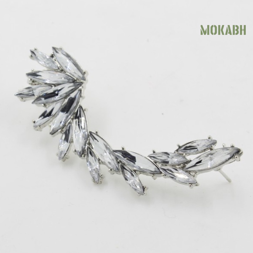 1 Cái Bông Tai Dạng Kẹp [mokabh] Trang Sức Lấp Lánh Trọng Lượng Nhẹ Làm Quà Tặng