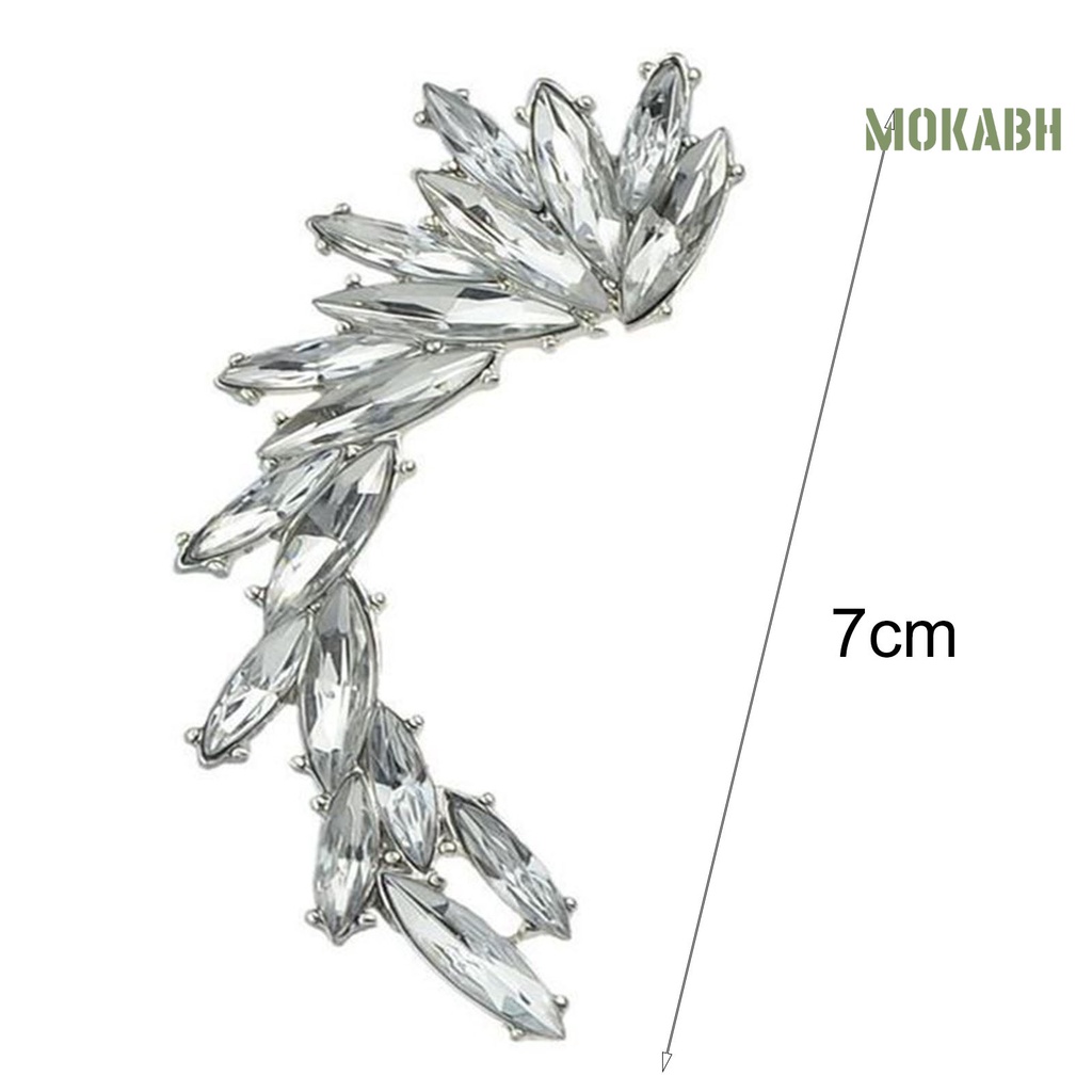 1 Cái Bông Tai Dạng Kẹp [mokabh] Trang Sức Lấp Lánh Trọng Lượng Nhẹ Làm Quà Tặng