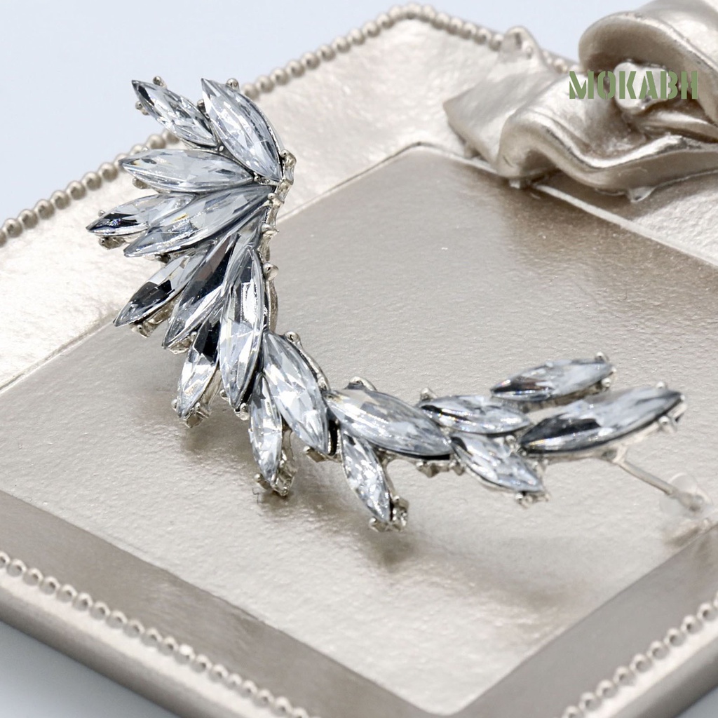 1 Cái Bông Tai Dạng Kẹp [mokabh] Trang Sức Lấp Lánh Trọng Lượng Nhẹ Làm Quà Tặng