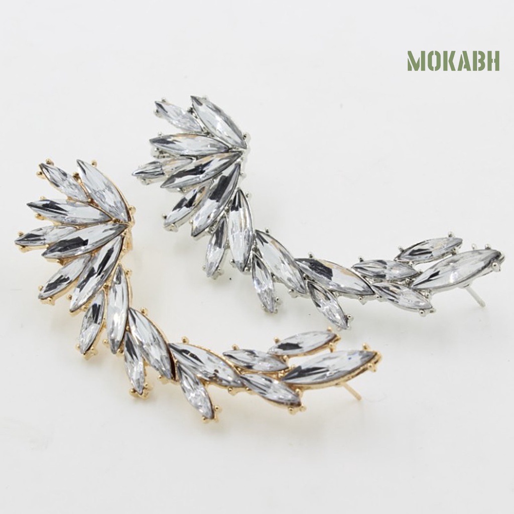 1 Cái Bông Tai Dạng Kẹp [mokabh] Trang Sức Lấp Lánh Trọng Lượng Nhẹ Làm Quà Tặng