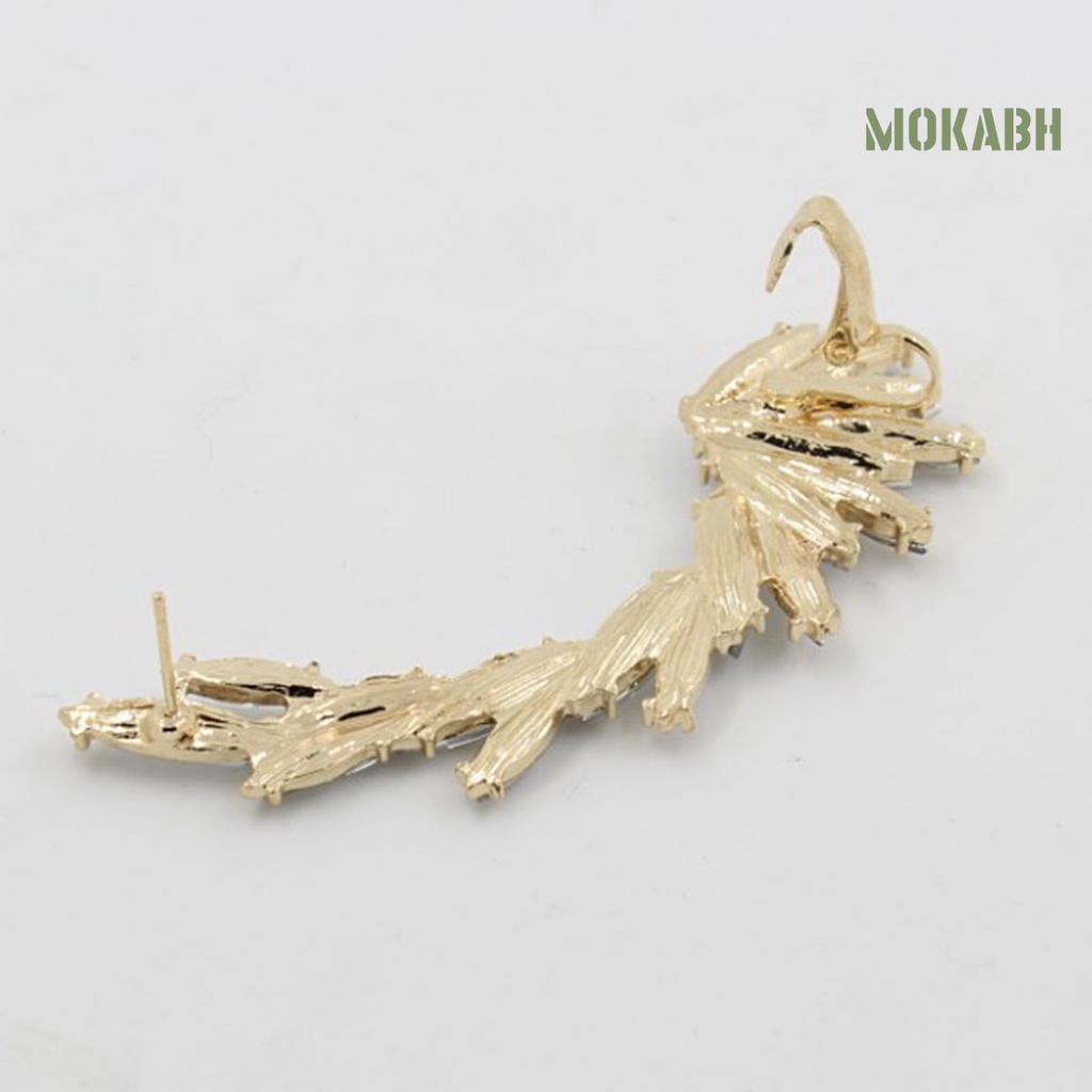 1 Cái Bông Tai Dạng Kẹp [mokabh] Trang Sức Lấp Lánh Trọng Lượng Nhẹ Làm Quà Tặng