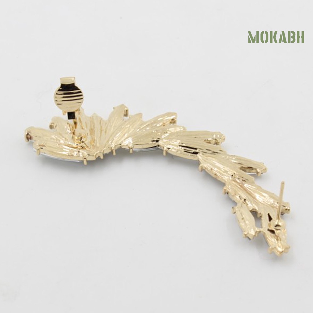 1 Cái Bông Tai Dạng Kẹp [mokabh] Trang Sức Lấp Lánh Trọng Lượng Nhẹ Làm Quà Tặng