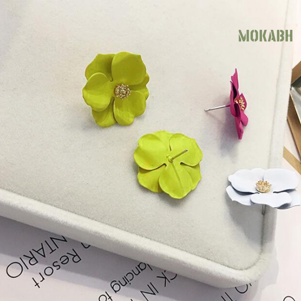 Bông Tai Hình Hoa Nhiều Màu Thời Trang Đi Biển Mùa Hè Cho Nữ