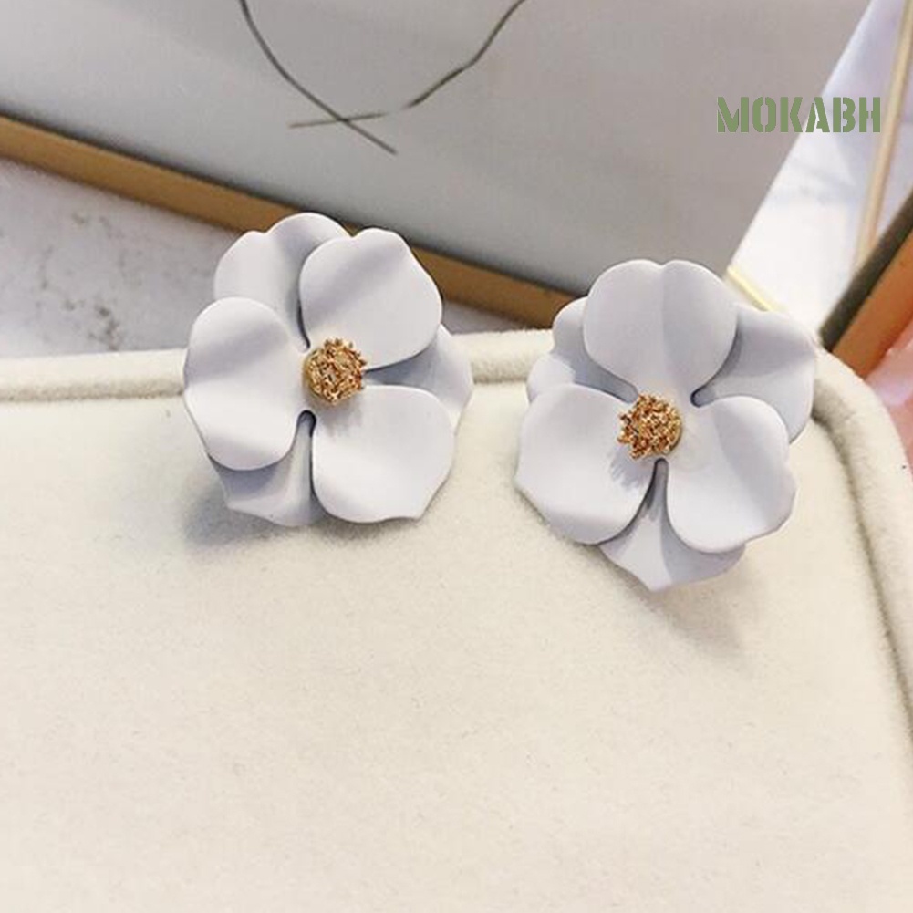 Bông Tai Hình Hoa Nhiều Màu Thời Trang Đi Biển Mùa Hè Cho Nữ