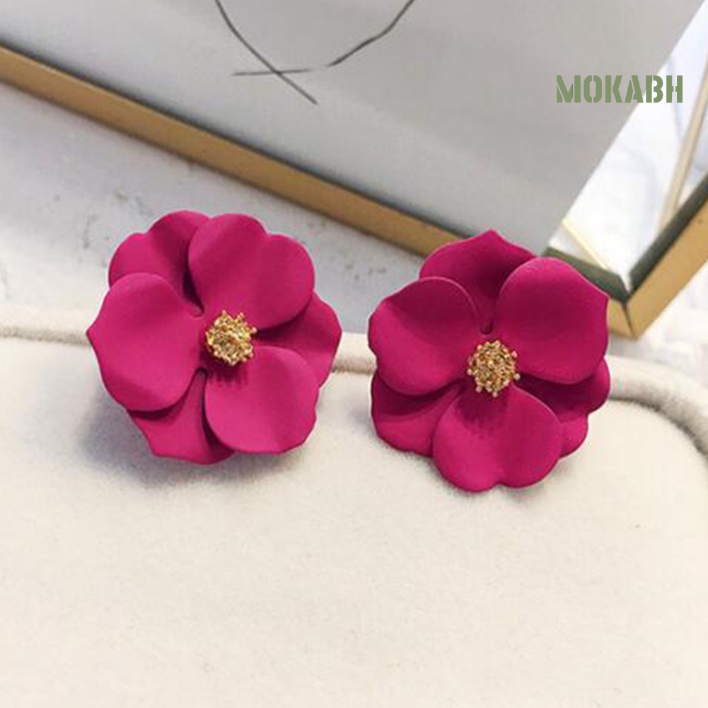 Bông Tai Hình Hoa Nhiều Màu Thời Trang Đi Biển Mùa Hè Cho Nữ