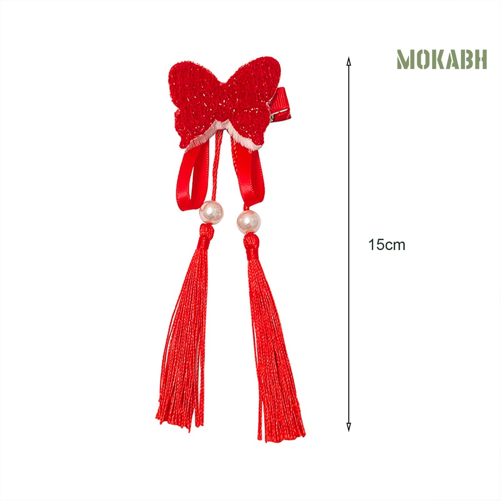 1 Cặp Kẹp Tóc Hình Bướm Dễ Thương Cho Bé Gái Dịp Năm Mới