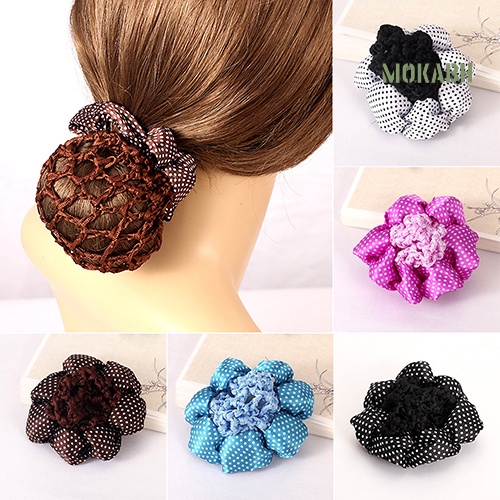 Dây Cột Tóc Lưới Chấm Bi Lấp Lánh Thời Trang Cho Nữ