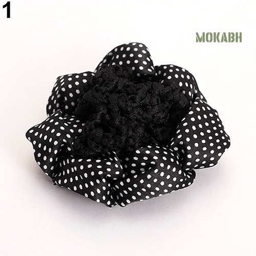 Dây Cột Tóc Lưới Chấm Bi Lấp Lánh Thời Trang Cho Nữ