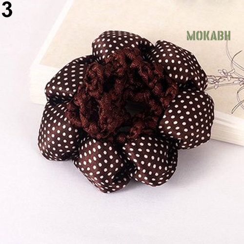 Dây Cột Tóc Lưới Chấm Bi Lấp Lánh Thời Trang Cho Nữ