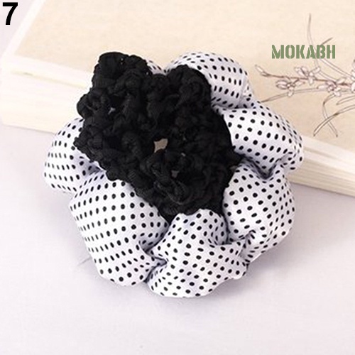 Dây Cột Tóc Lưới Chấm Bi Lấp Lánh Thời Trang Cho Nữ