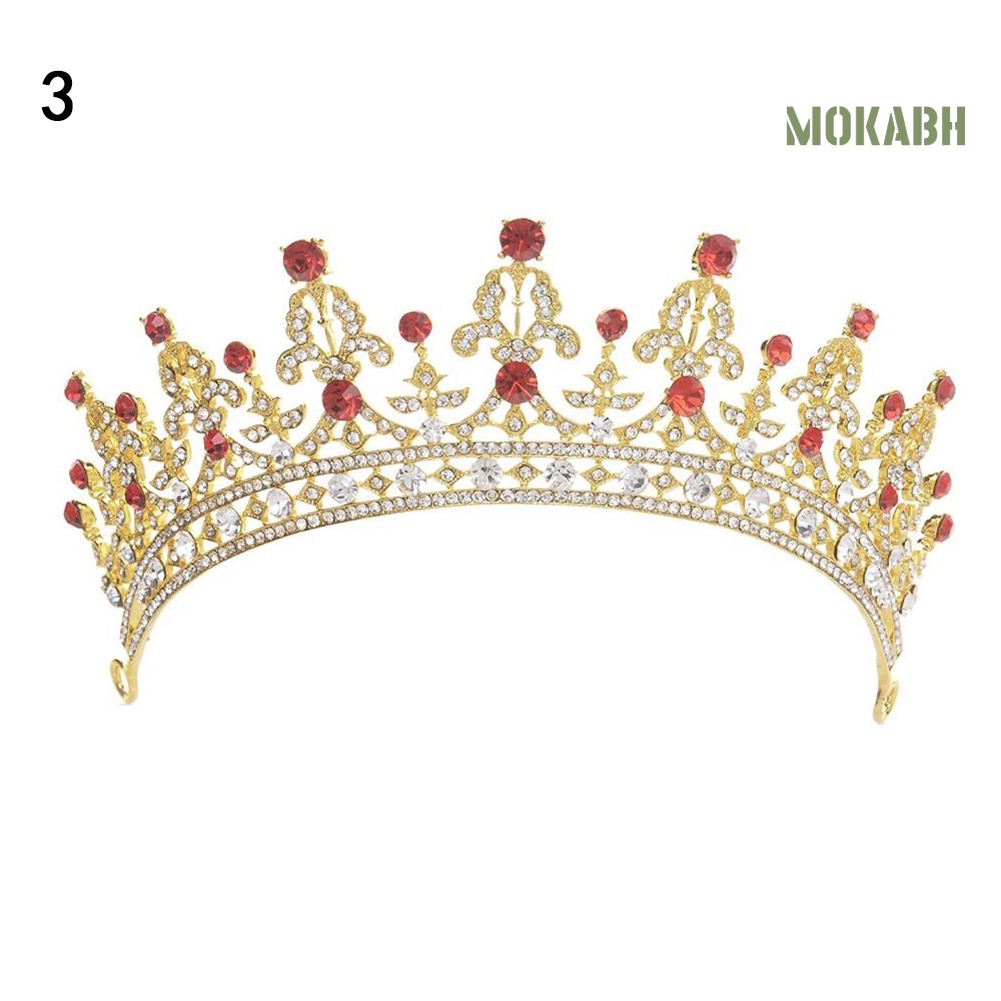 Vương Miện Cài Tóc Đính Đá Lấp Lánh Sang Trọng Cho Cô Dâu