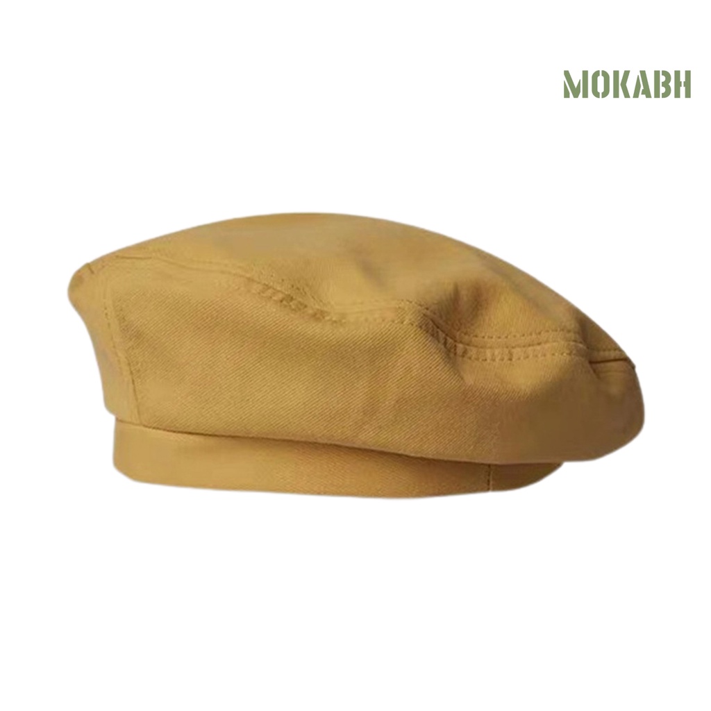 [mokabh] Mũ Beret Phẳng Nghệ Thuật Có Thể Giặt Được Cho Nữ Sinh