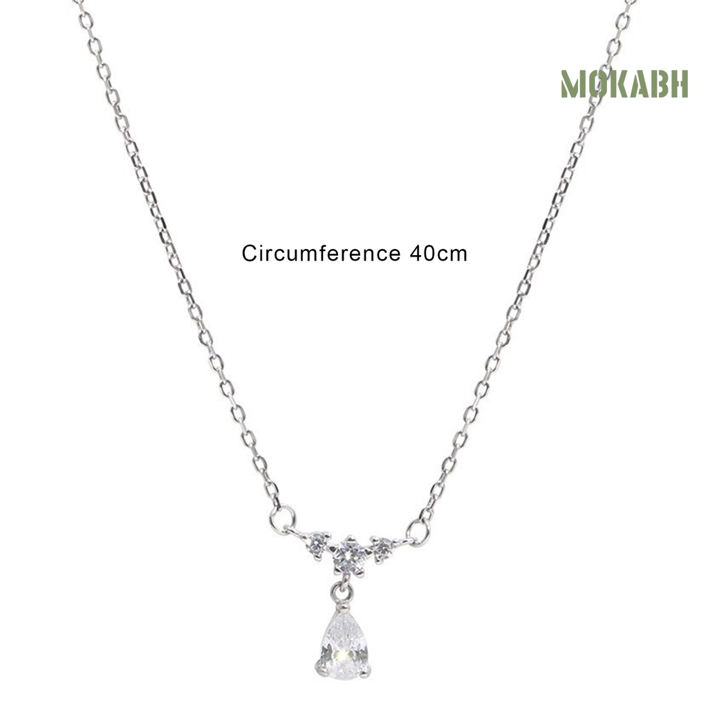 [mokabh] Mặt Dây Chuyền Hình Giọt Nước Lên Màu Nhanh Cho Cô Dâu