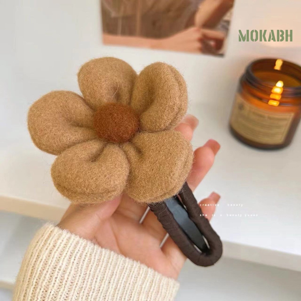 Kẹp Tóc Mềm Mại Hình Hoa Xinh Xắn Cho Nữ