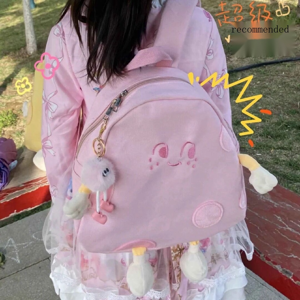 Balo Đi Học Họa Tiết Phô Mai Siêu Dễ Thương Phong Cách Lolita