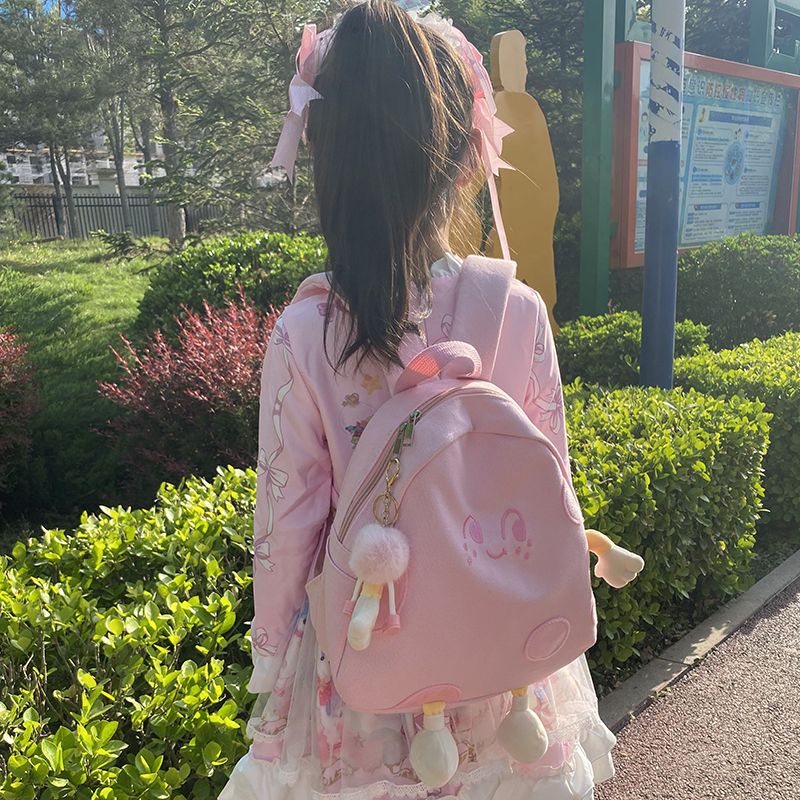 Balo Đi Học Họa Tiết Phô Mai Siêu Dễ Thương Phong Cách Lolita