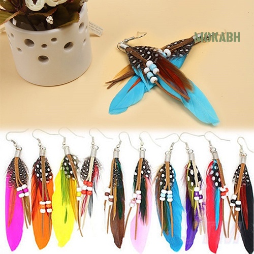 Bông Tai Lông Ngỗng Handmade Thời Trang Dành Cho Nữ