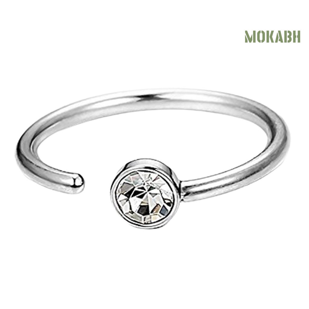 Khuyên Mũi Tròn Bằng Kim Loại Trang Trí Tinh Tế