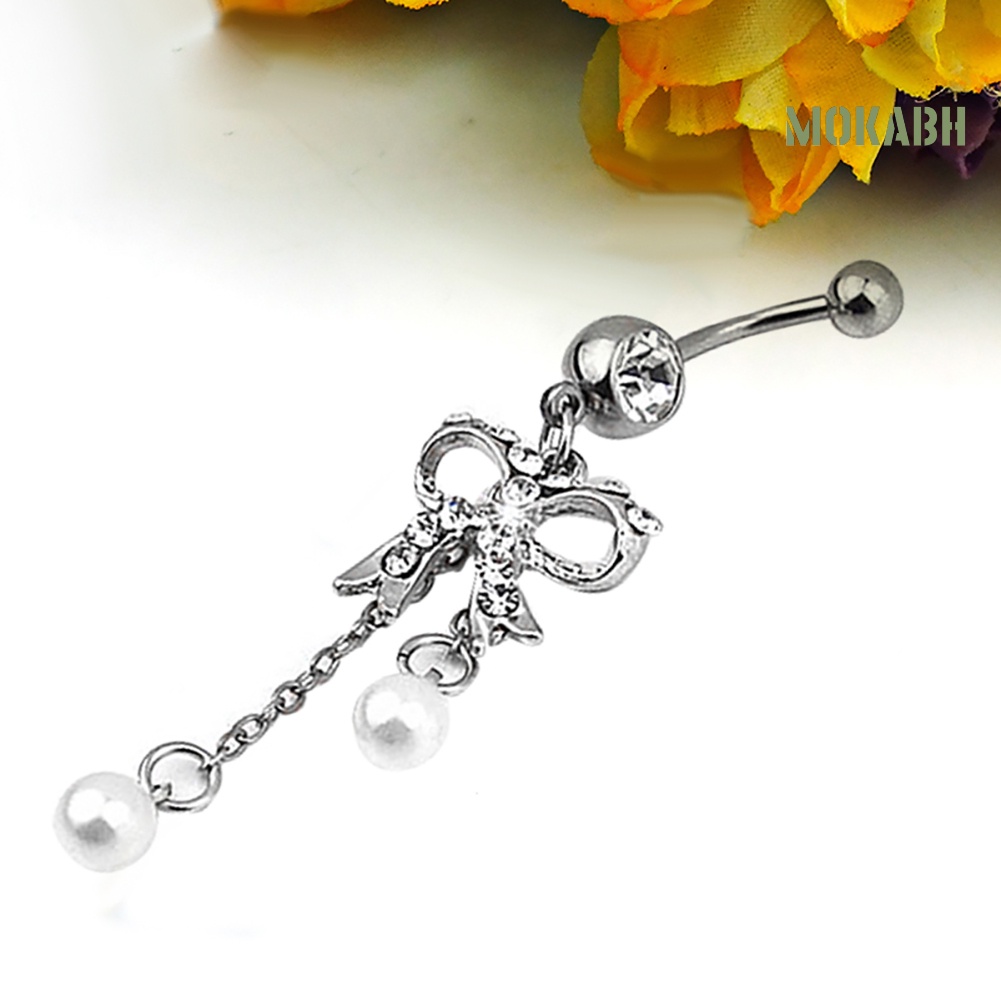Khuyên Rốn Hình Bướm Đính Đá Thời Trang Cho Nữ