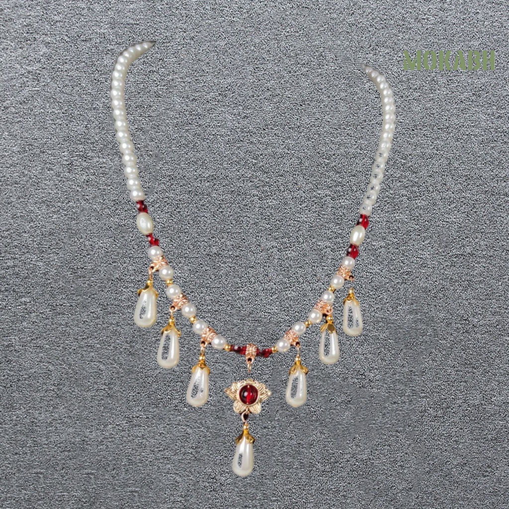 Vòng Cổ Choker Đính Ngọc Trai Nhân Tạo Gọn Nhẹ Thời Trang Cho Nữ