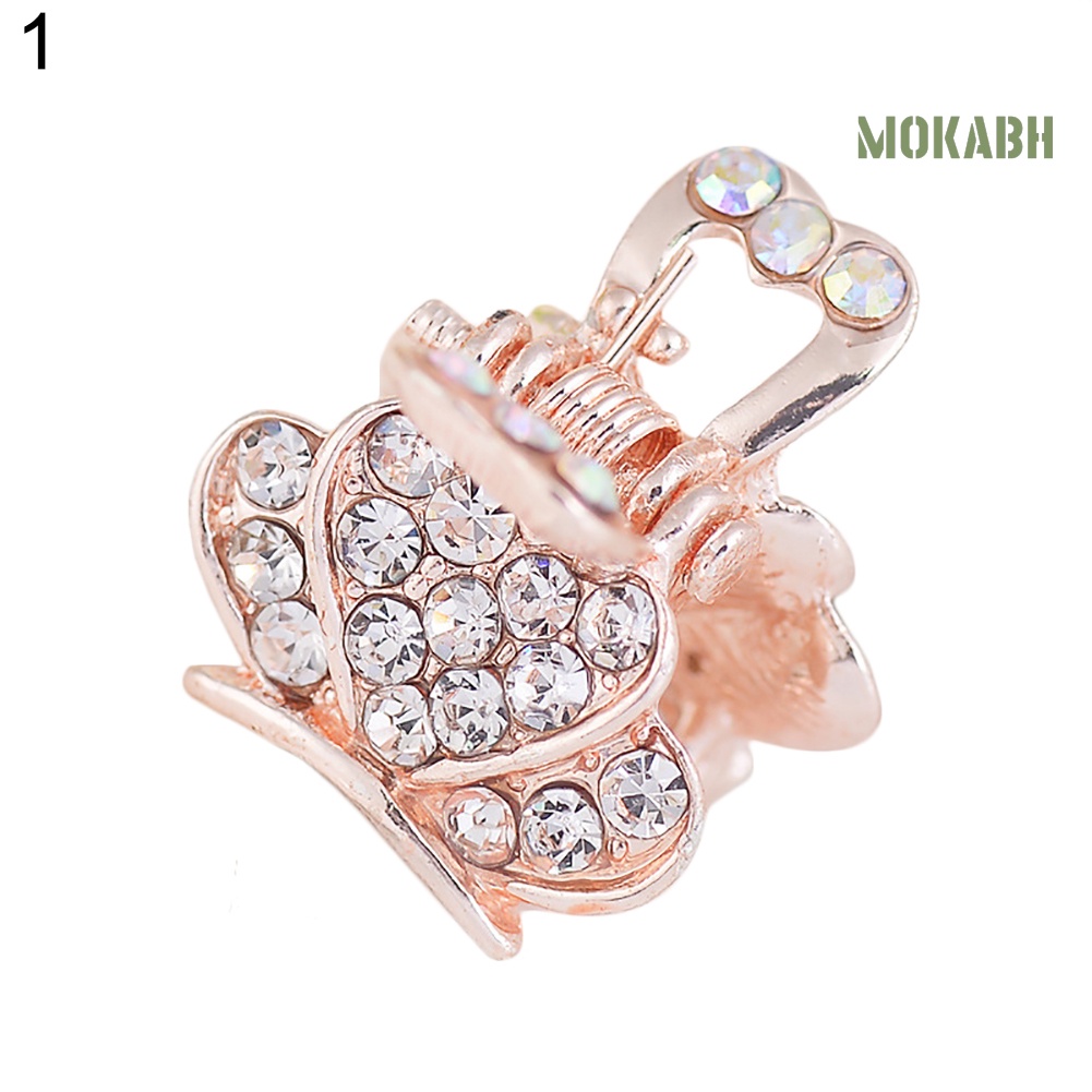 Kẹp Tóc Hình Bướm Đính Đá Thời Trang Cho Nữ