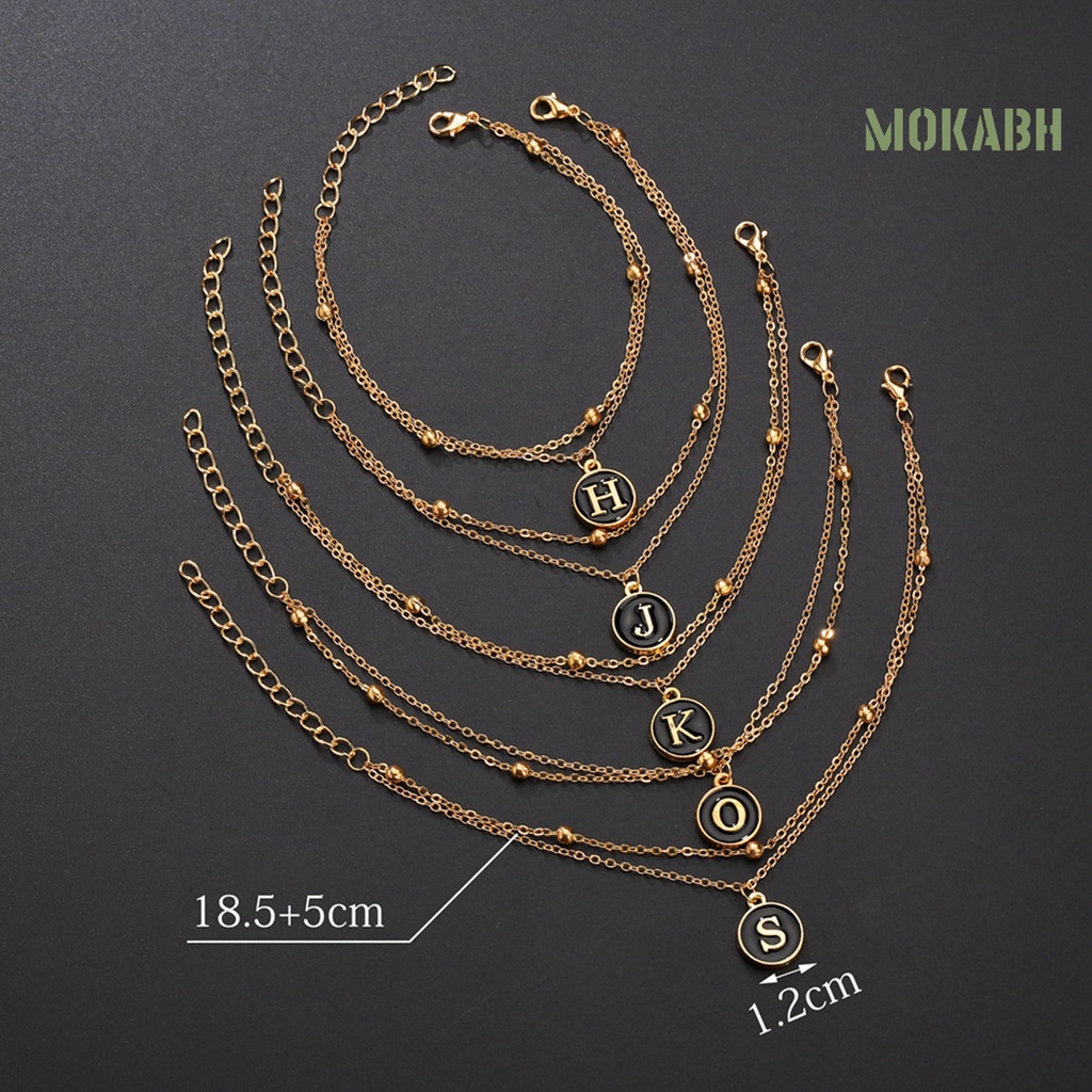 Vòng Tay Mặt Chữ Đơn Giản Có Thể Điều Chỉnh Kích Thước