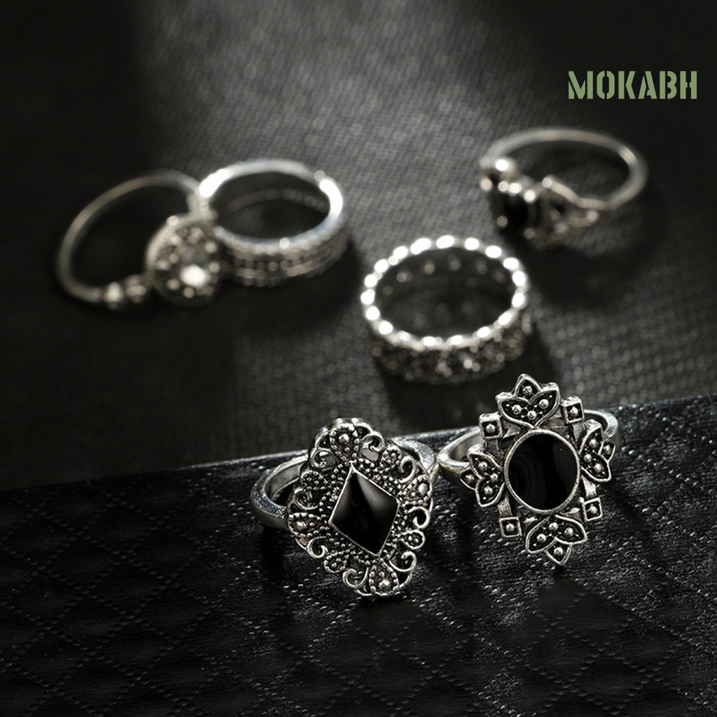 Bộ 15 Nhẫn Mở Trọng Lượng Nhẹ Trang Trí Phong Cách Bohemian