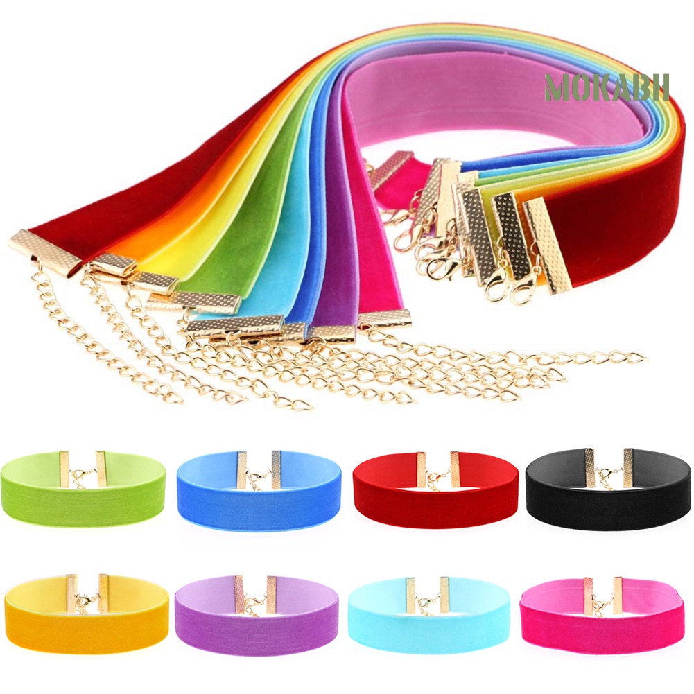 Vòng Cổ Choker Nhung Bản Rộng Mềm Mại Thời Trang Cho Nữ