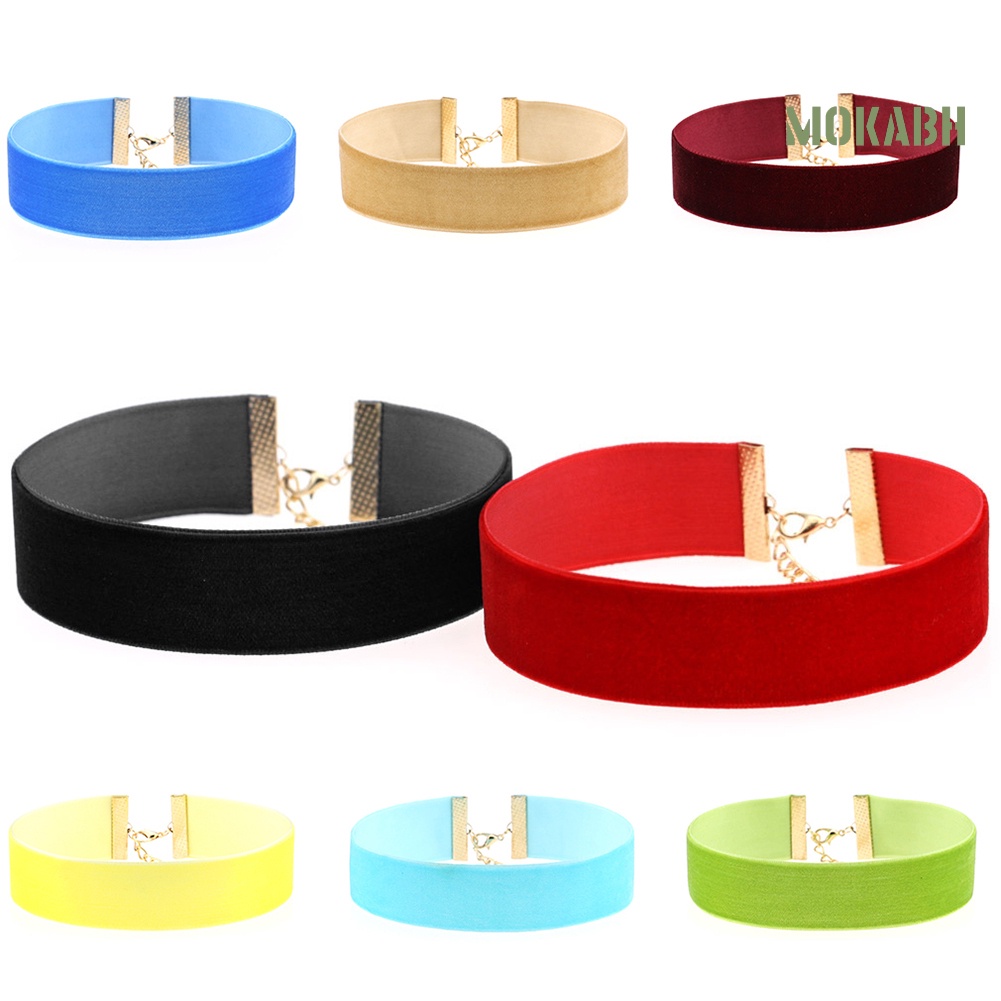 Vòng Cổ Choker Nhung Bản Rộng Mềm Mại Thời Trang Cho Nữ