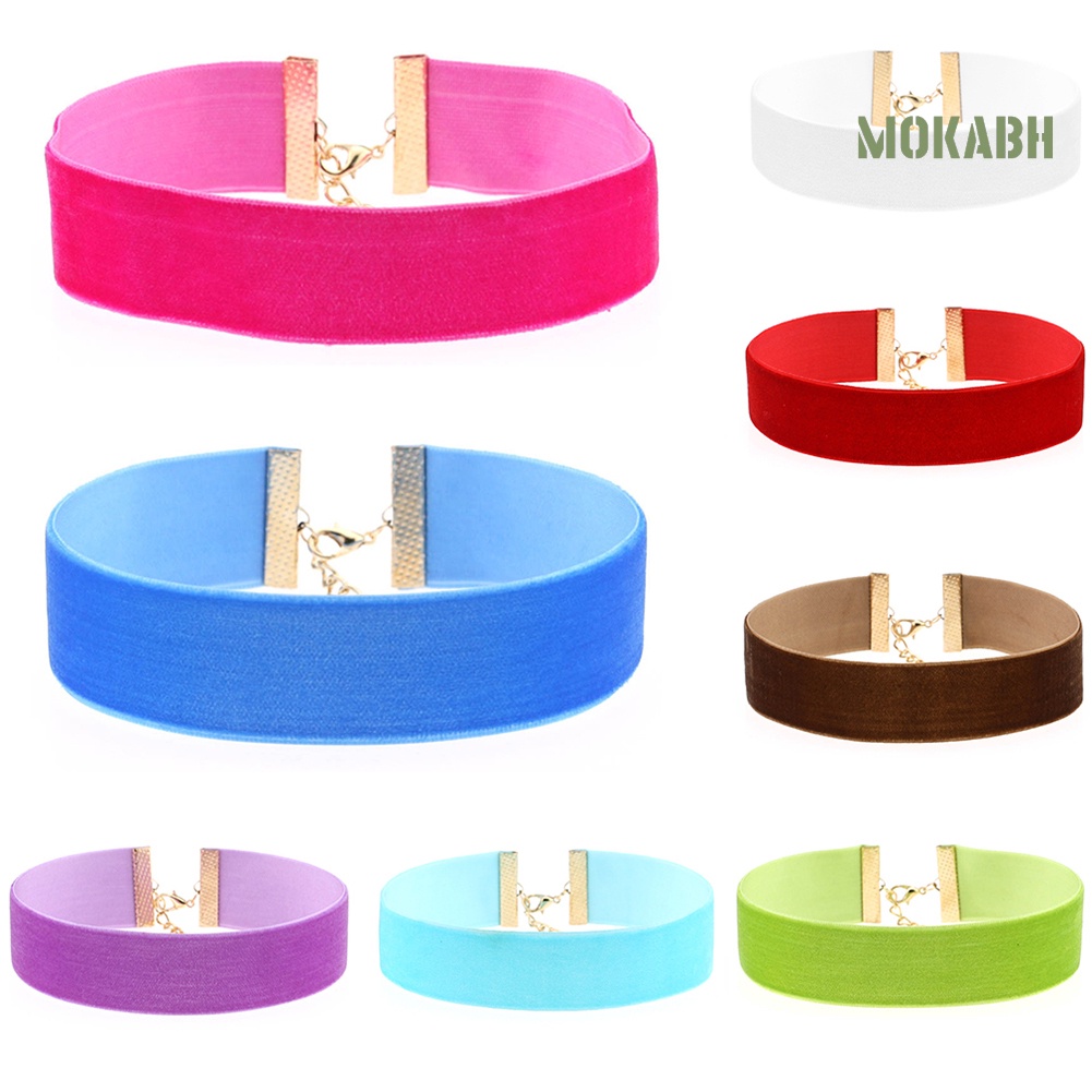 Vòng Cổ Choker Nhung Bản Rộng Mềm Mại Thời Trang Cho Nữ