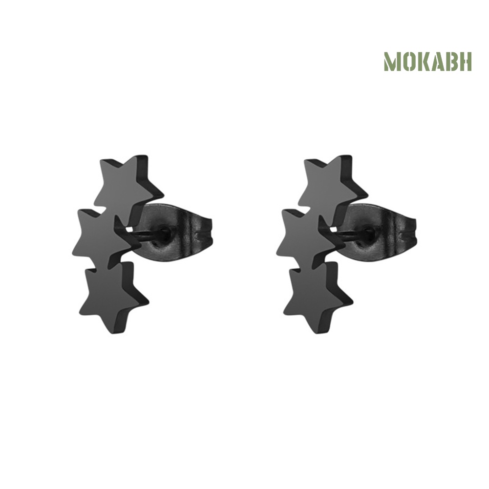 Bông Tai Hình Ngôi Sao Ba Cánh Bằng Thép Không Gỉ Thời Trang Cho Nữ