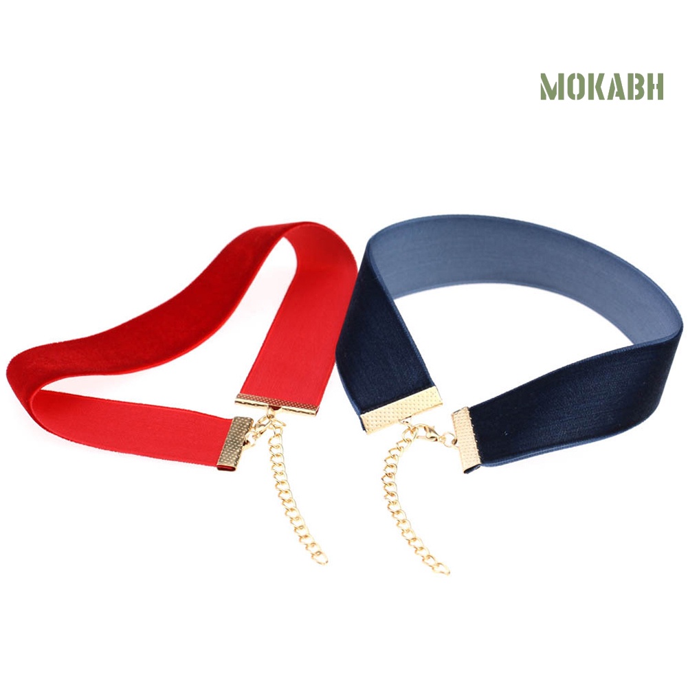 Vòng Cổ Choker Nhung Bản Rộng Mềm Mại Thời Trang Cho Nữ