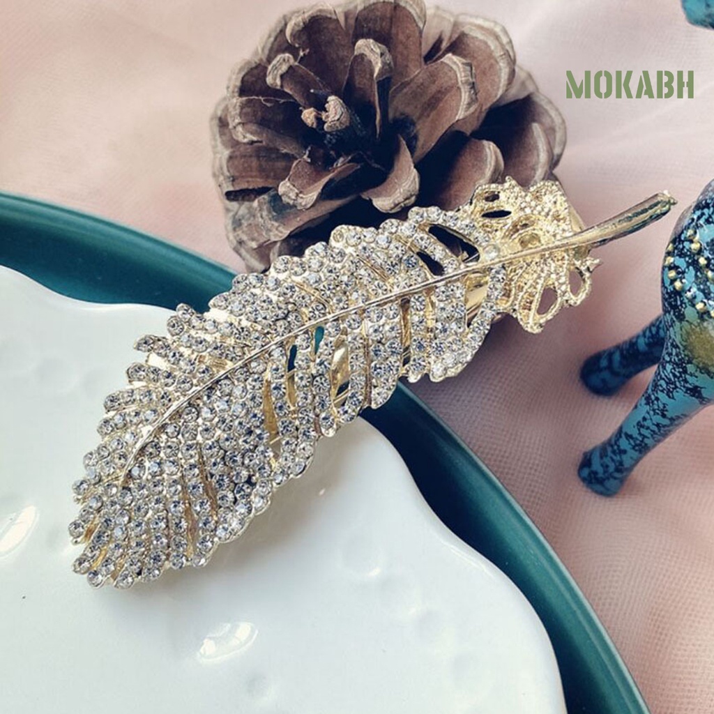 Set 6 Kẹp Tóc Đính Đá / Ngọc Trai Giả Thời Trang Cho Nữ