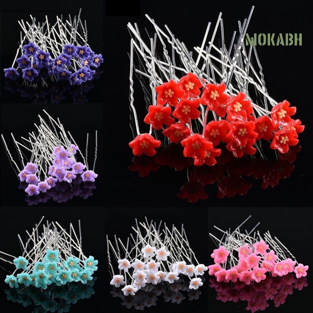 Set 10 Trâm Cài Tóc Hoa Chữ U Thời Trang Cho Cô Dâu