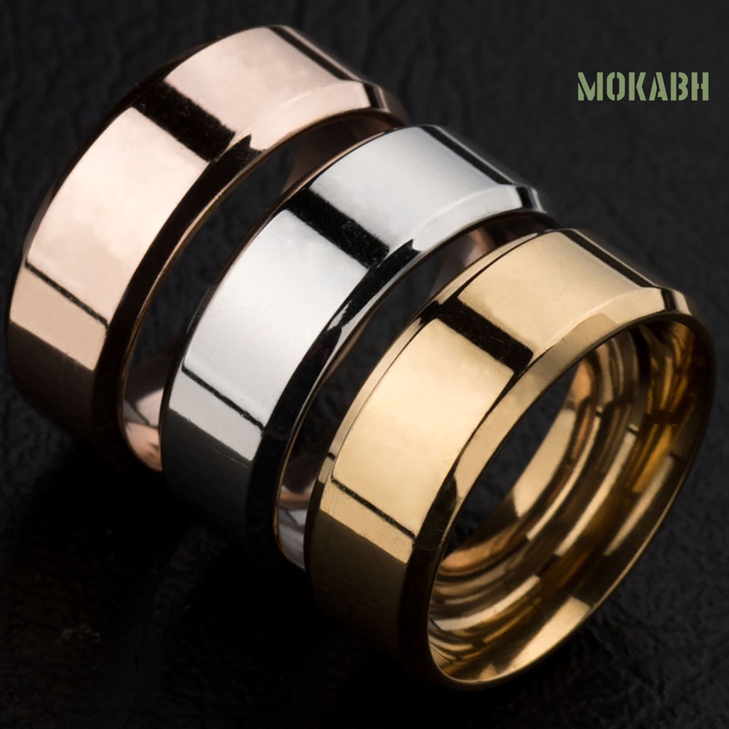 1 Nhẫn Cưới Bằng Thép Không Gỉ Bền Bỉ Chất Lượng Cao