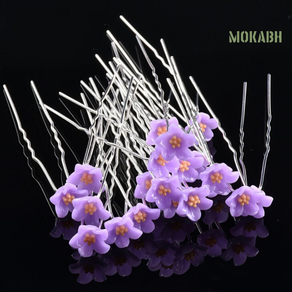 Set 10 Trâm Cài Tóc Hoa Chữ U Thời Trang Cho Cô Dâu