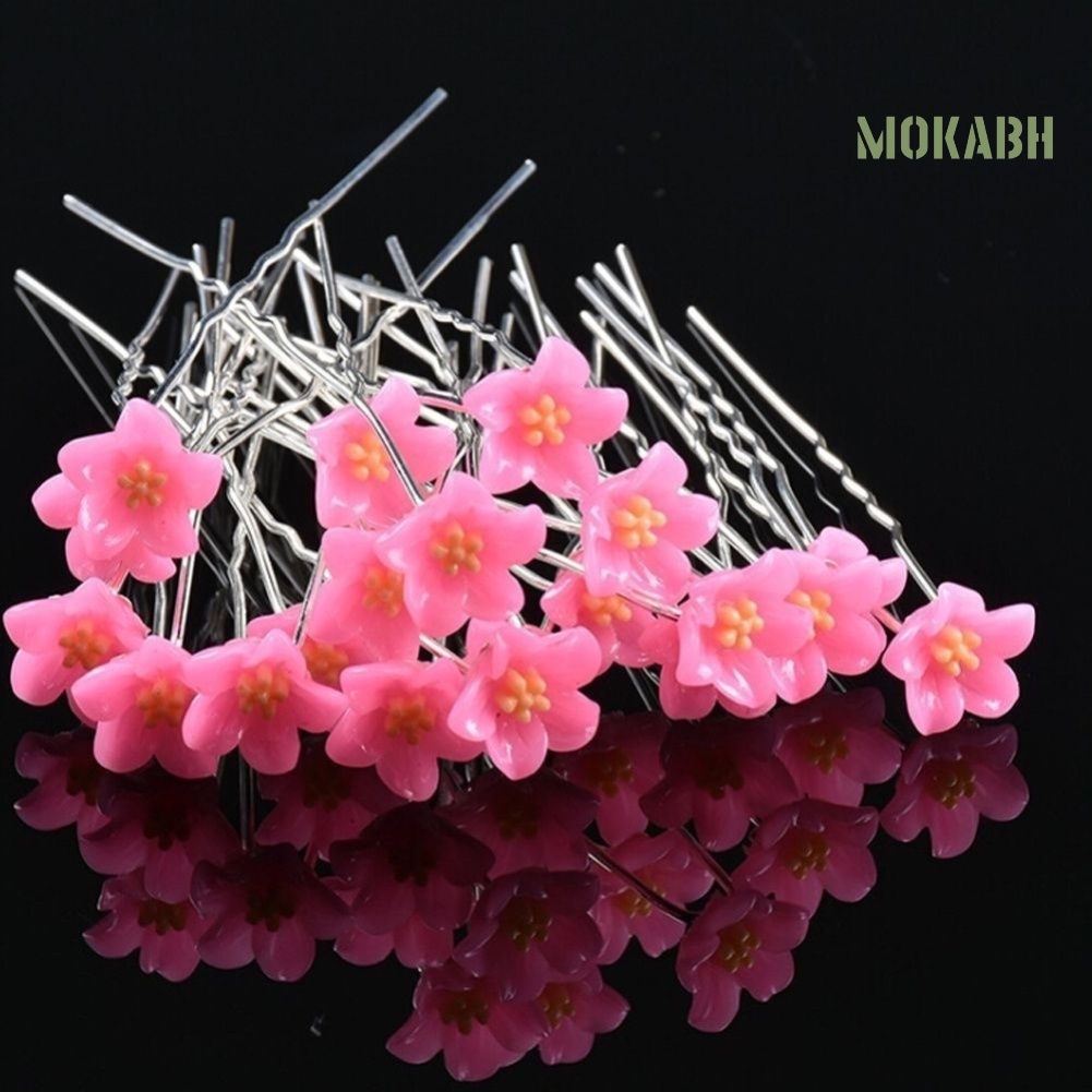 Set 10 Trâm Cài Tóc Hoa Chữ U Thời Trang Cho Cô Dâu