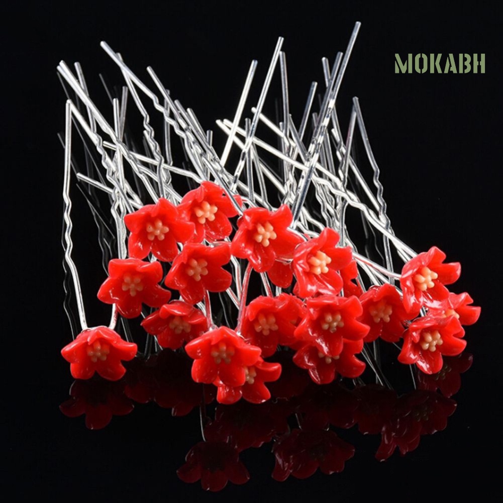 Set 10 Trâm Cài Tóc Hoa Chữ U Thời Trang Cho Cô Dâu