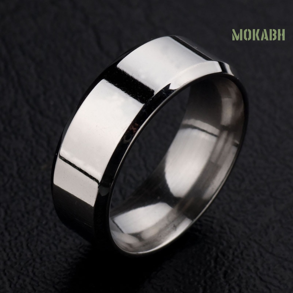 1 Nhẫn Cưới Bằng Thép Không Gỉ Bền Bỉ Chất Lượng Cao