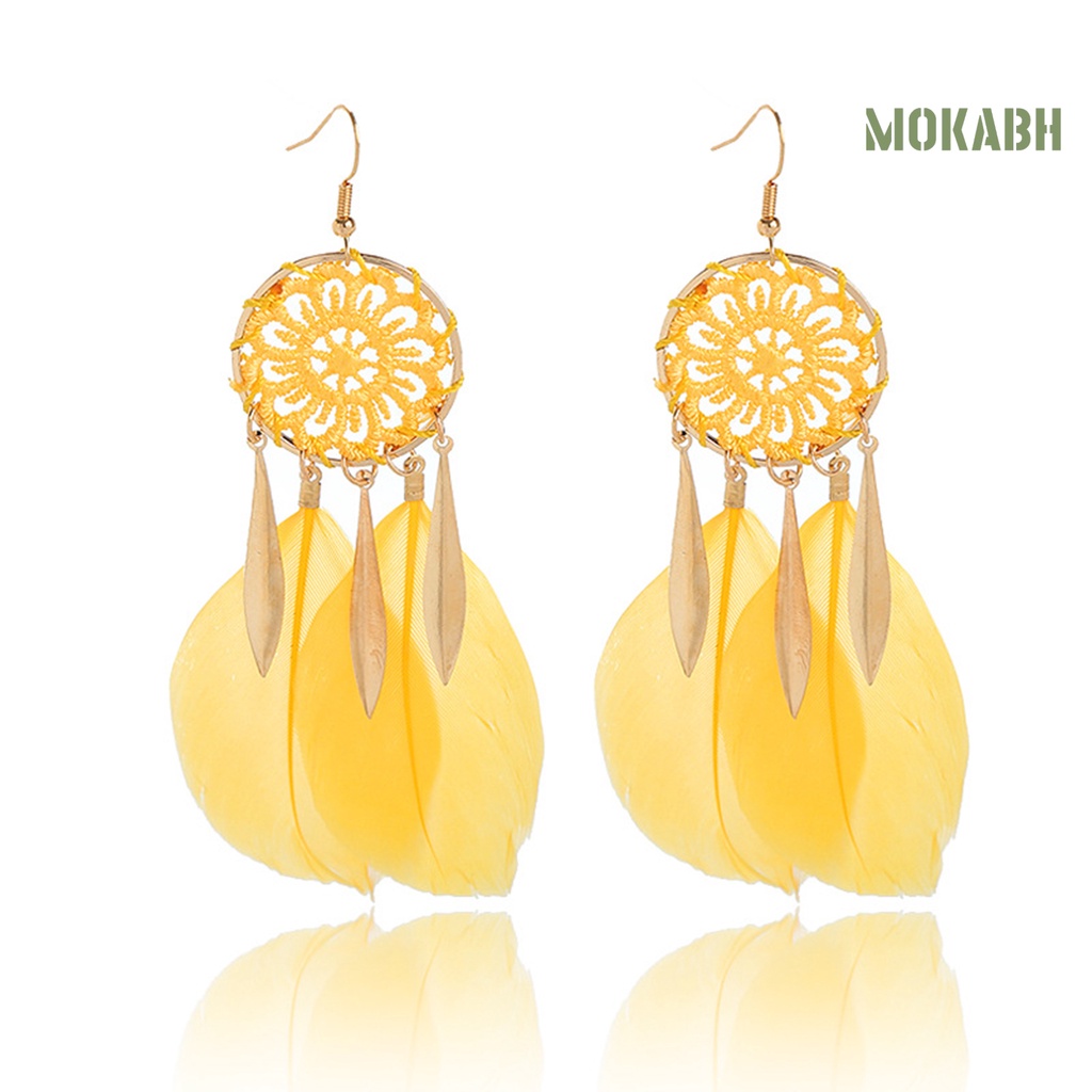 1 Đôi Bông Tai Dáng Dài Thiết Kế Tua Rua Thời Trang Cho Nữ