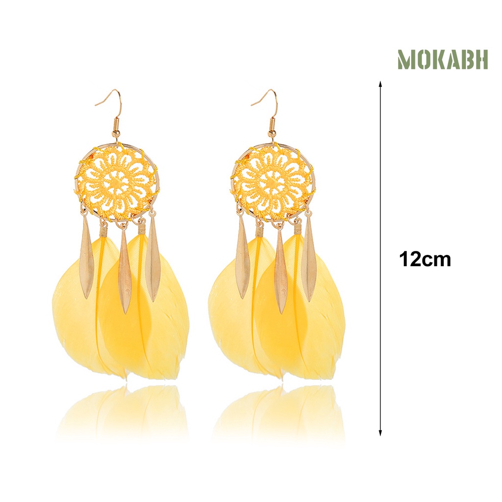 1 Đôi Bông Tai Dáng Dài Thiết Kế Tua Rua Thời Trang Cho Nữ