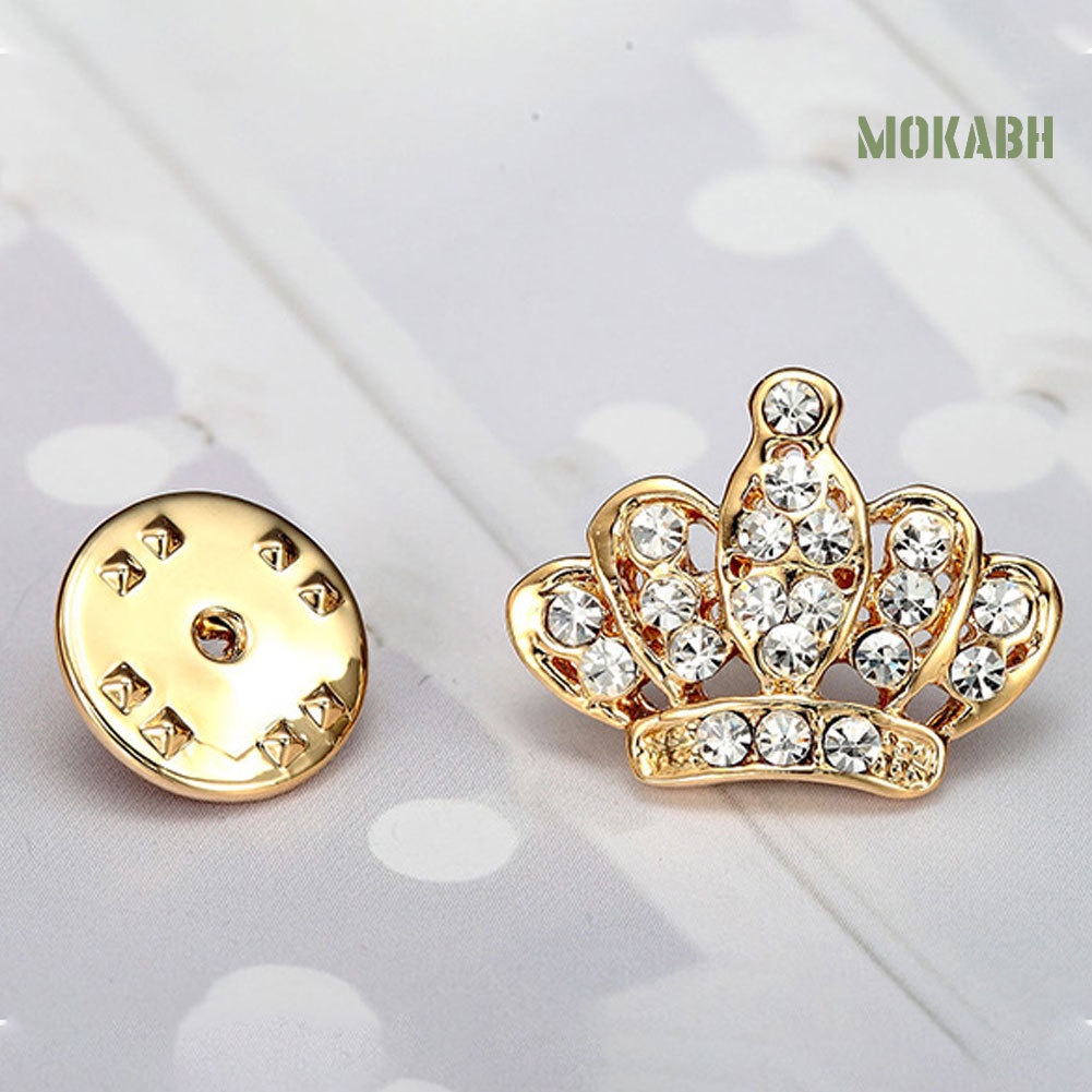 Ghim Cài Áo Hình Vương Miện Đính Đá Thời Trang Cho Nữ