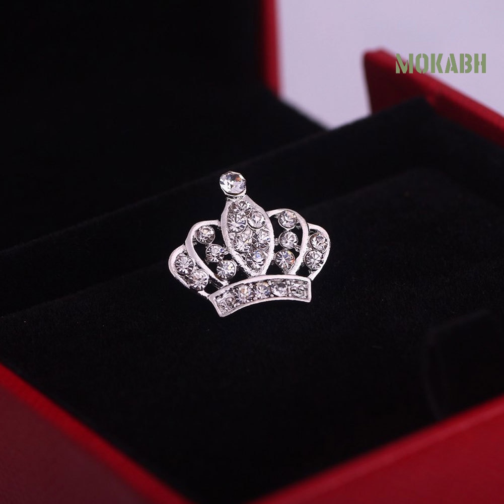 Ghim Cài Áo Hình Vương Miện Đính Đá Thời Trang Cho Nữ
