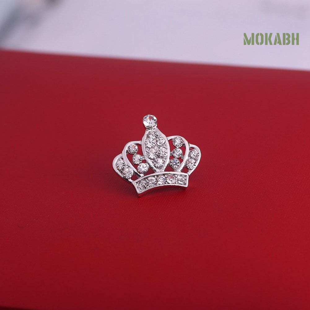 Ghim Cài Áo Hình Vương Miện Đính Đá Thời Trang Cho Nữ