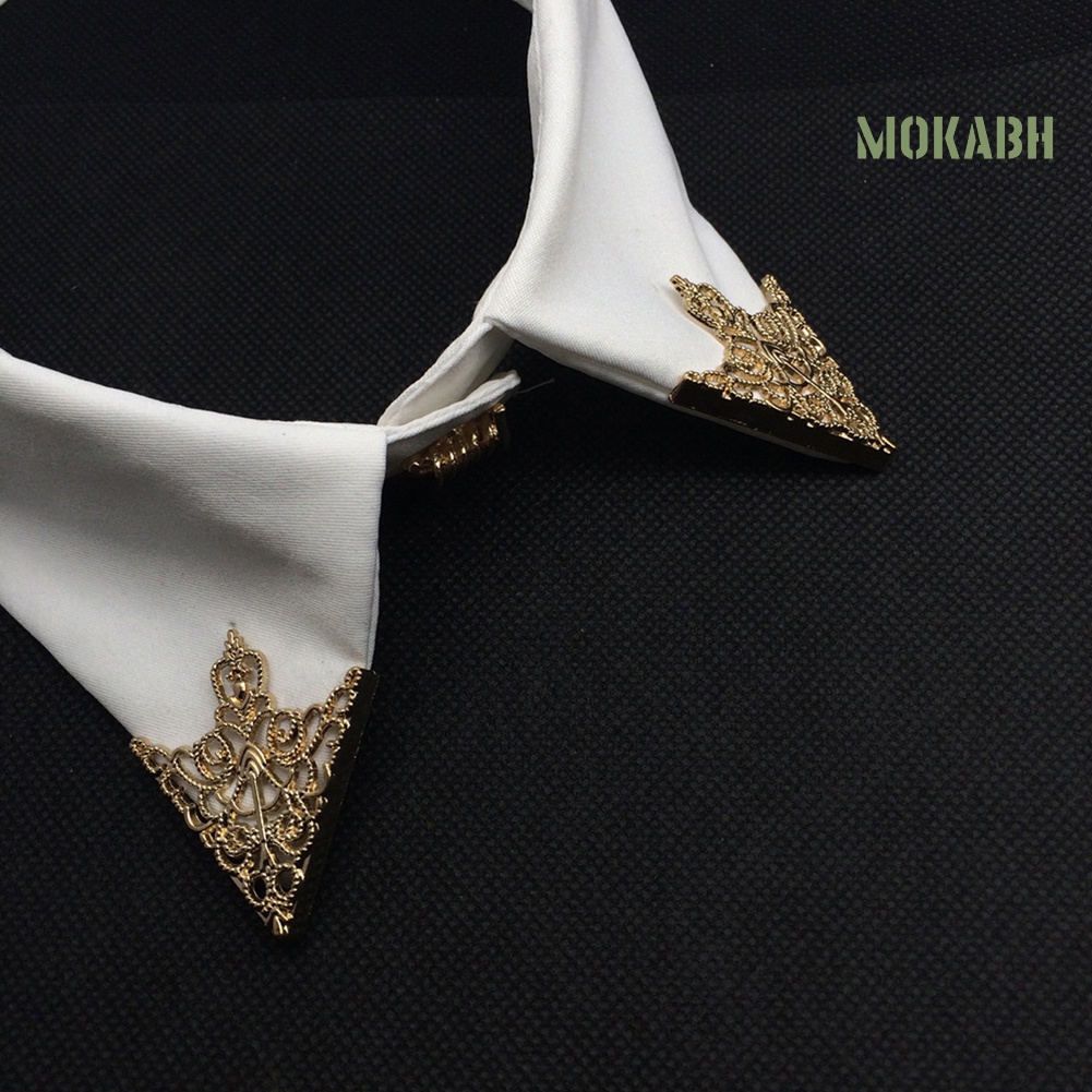 1 Cặp Ghim Cài Áo / Cà Vạt / Khăn Choàng / Nón Hình Học Họa Tiết Hoa Thời Trang Unisex