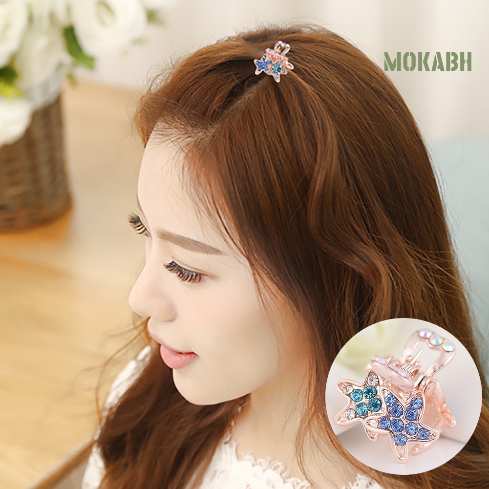 Kẹp Tóc Hình Sao Biển Đính Đá Dễ Thương Cho Bé Gái