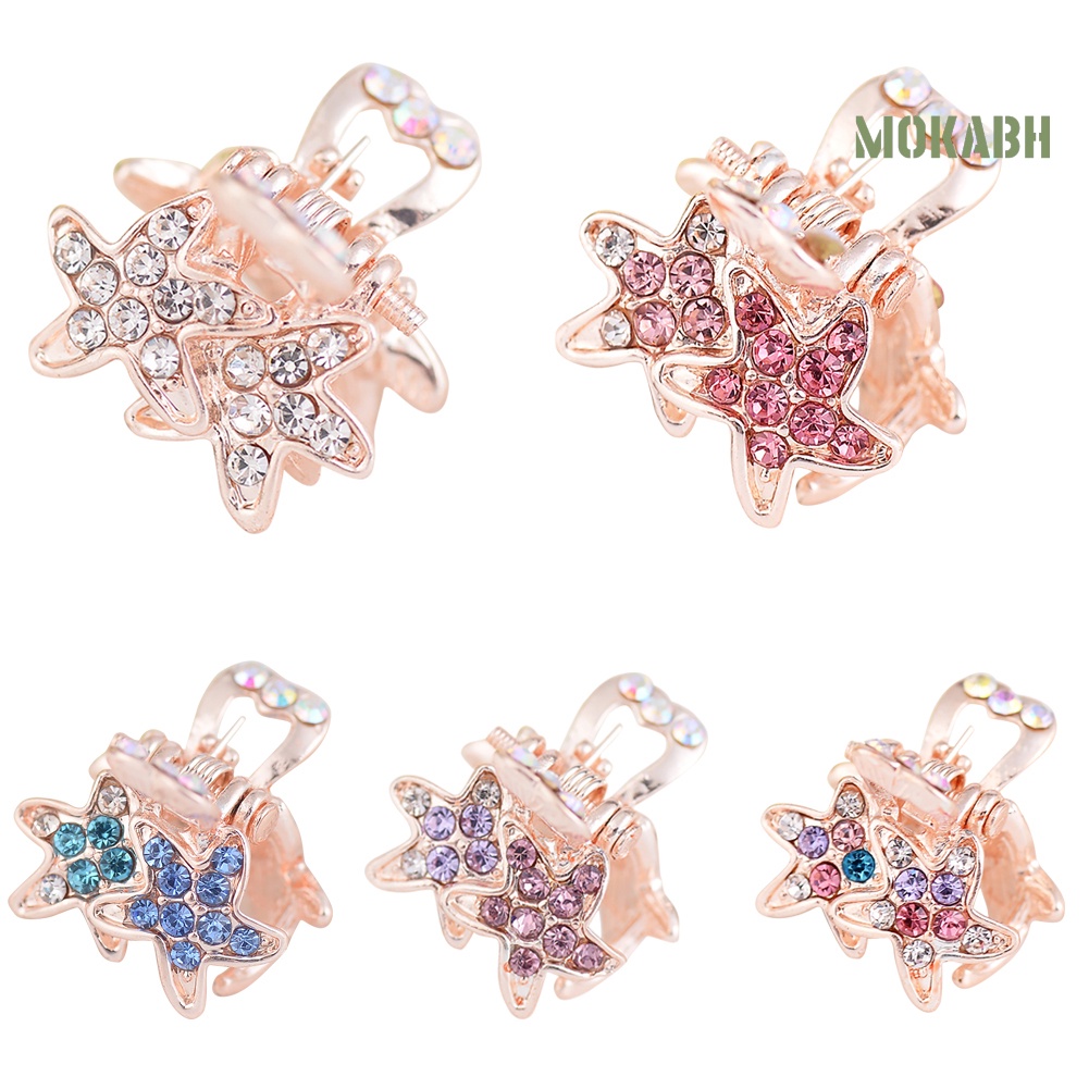 Kẹp Tóc Hình Sao Biển Đính Đá Dễ Thương Cho Bé Gái